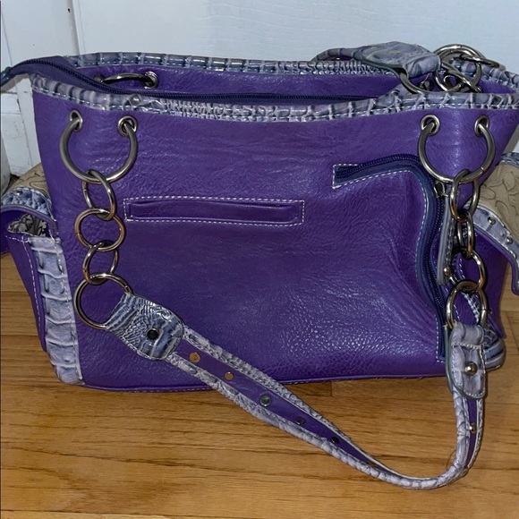 Cowgirl Trendy Elegant Floral Embellished Shoulder Bag - Picture 4 of 13